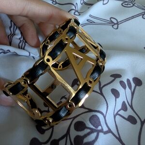 Gold and Black Bracelet